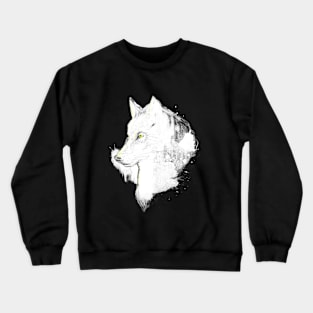 white wolf Crewneck Sweatshirt